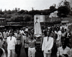 Procissão em Amália para homenagear Nossa Senhora de Fátima